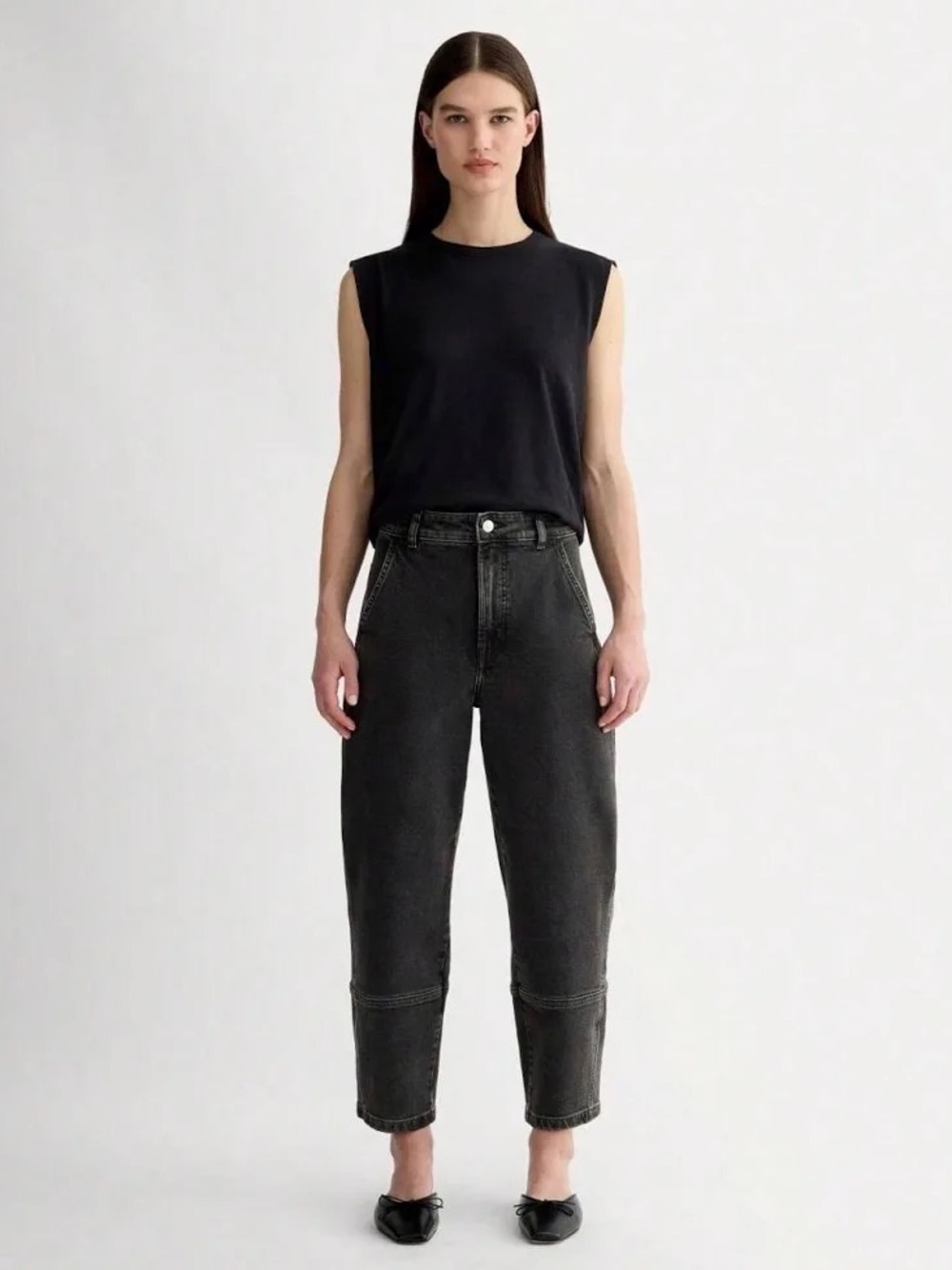 Everlane The Utility Barrel Jean - washed black
